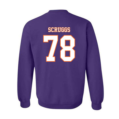 Clemson - NCAA Football : Carter Scruggs - Replica Shersey Crewneck Sweatshirt-1