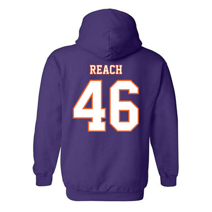 Clemson - NCAA Football : Jackson Reach - Replica Shersey Hooded Sweatshirt-1