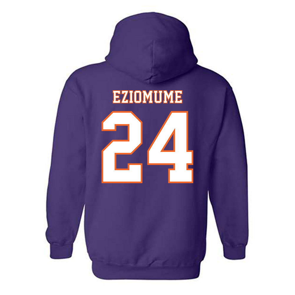 Clemson - NCAA Football : David Eziomume - Replica Shersey Hooded Sweatshirt-1