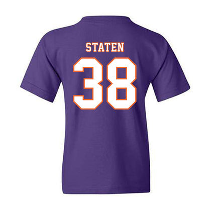 Clemson - NCAA Football : Dominic Staten - Replica Shersey Youth T-Shirt-1