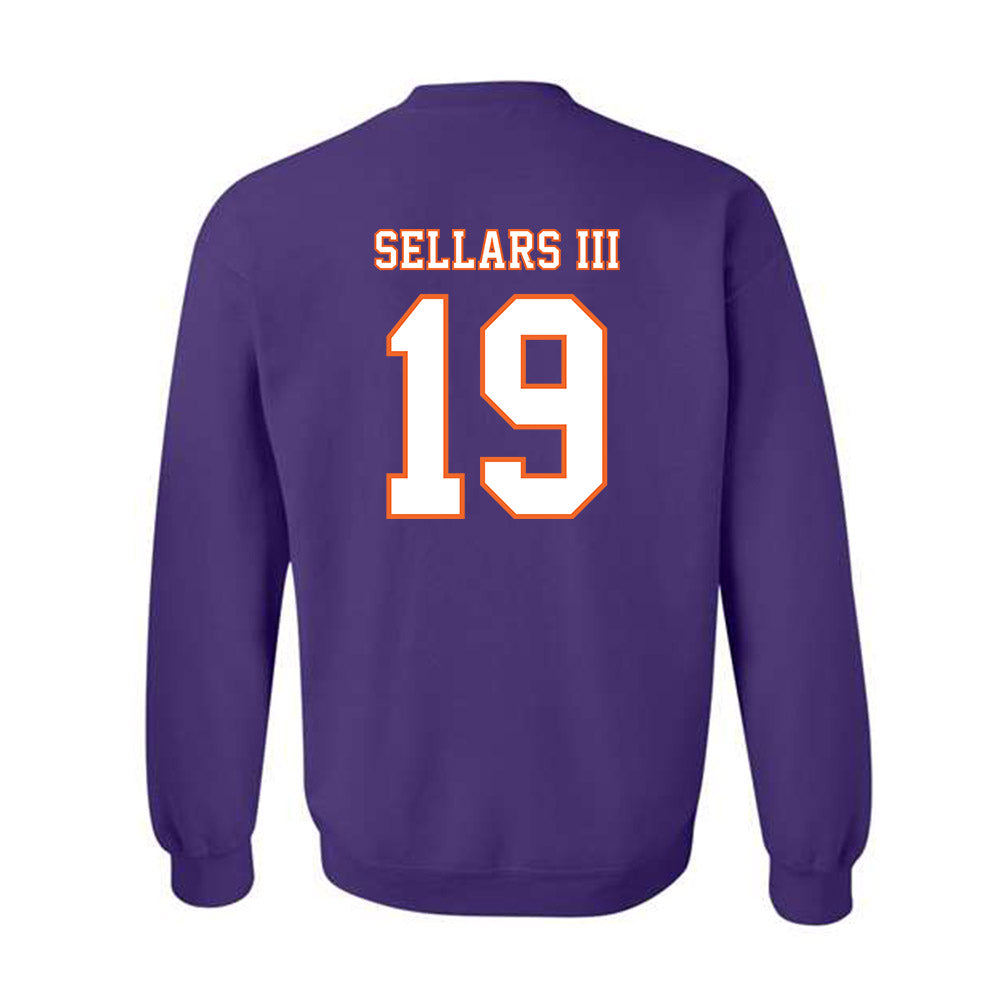 Clemson - NCAA Football : Gordon Sellars III - Replica Shersey Crewneck Sweatshirt-1