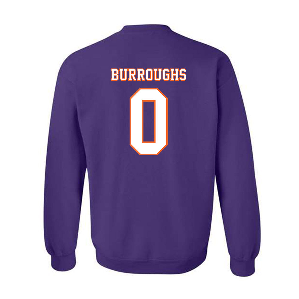 Clemson - NCAA Football : Naeem Burroughs - Replica Shersey Crewneck Sweatshirt-1
