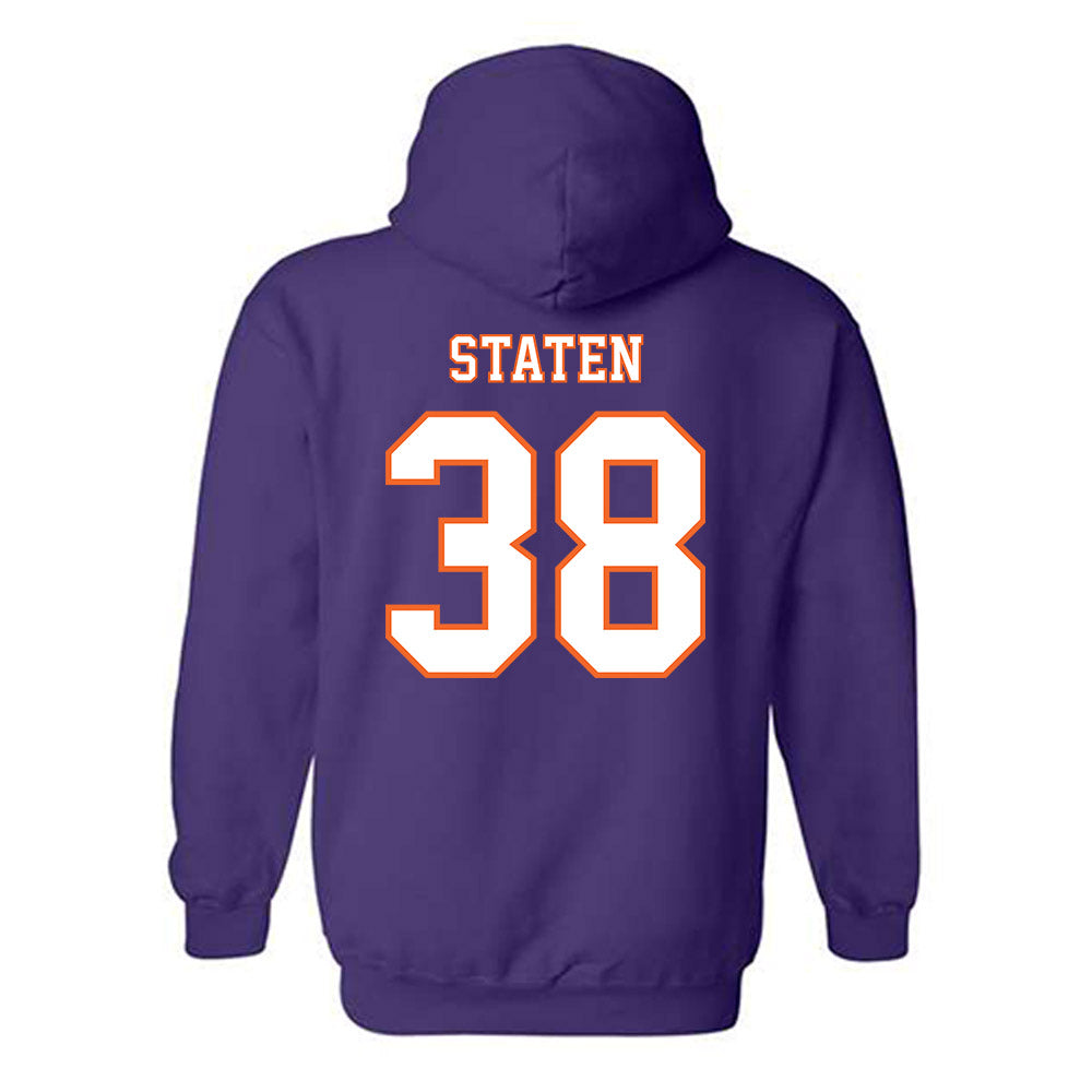 Clemson - NCAA Football : Dominic Staten - Replica Shersey Hooded Sweatshirt-1