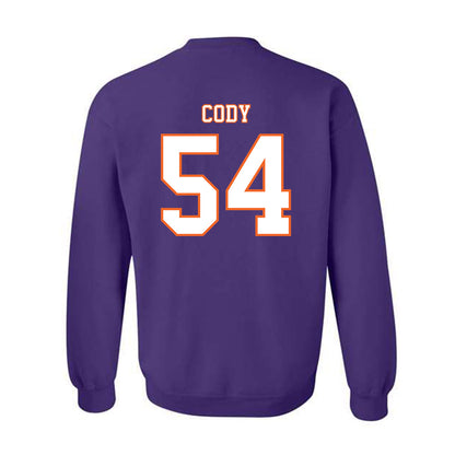 Clemson - NCAA Football : Kam Cody - Replica Shersey Crewneck Sweatshirt-1