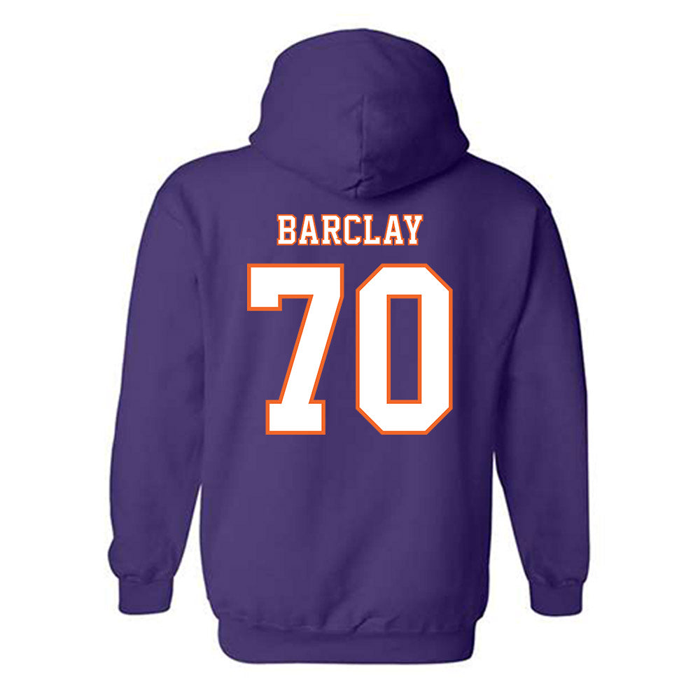 Clemson - NCAA Football : Chancellor Barclay - Replica Shersey Hooded Sweatshirt-1
