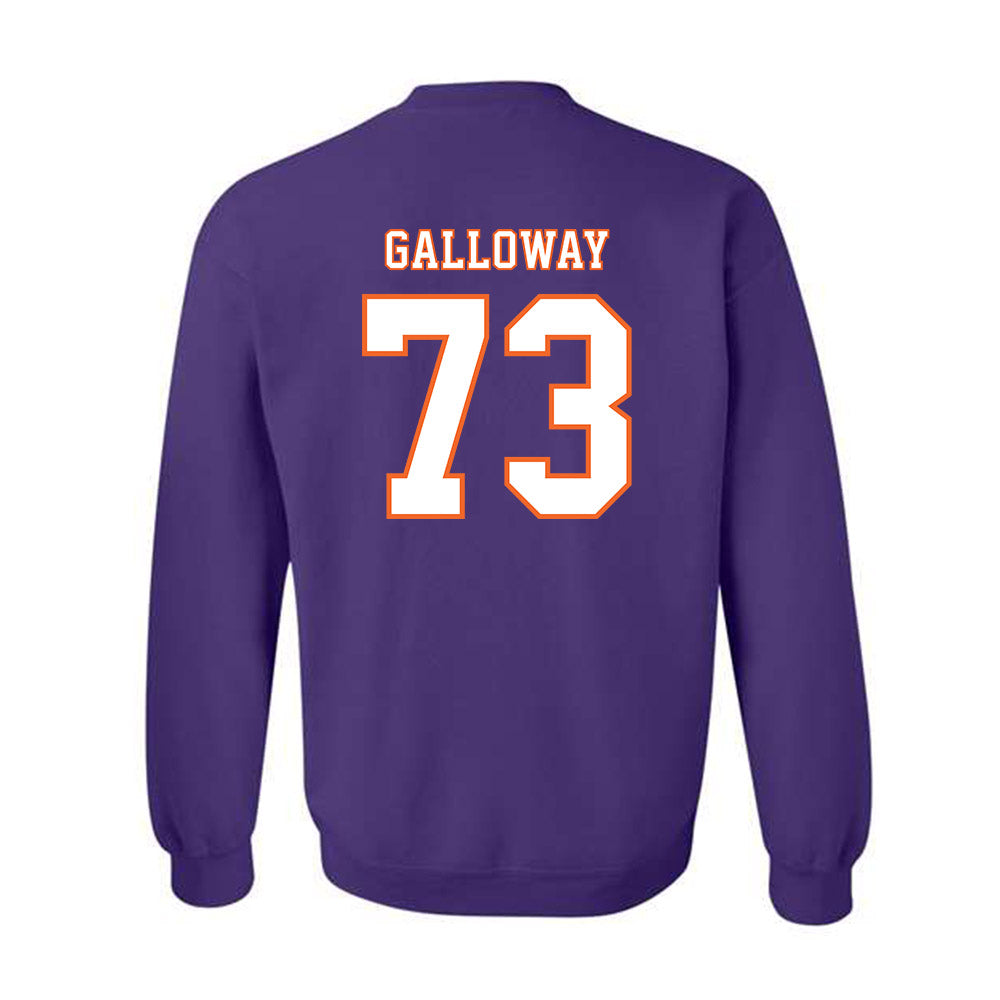 Clemson - NCAA Football : Hayes Galloway - Replica Shersey Crewneck Sweatshirt-1