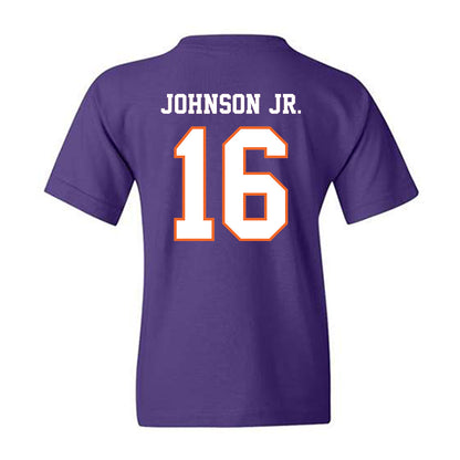 Clemson - NCAA Football : Chris Johnson Jr. - Replica Shersey Youth T-Shirt-1