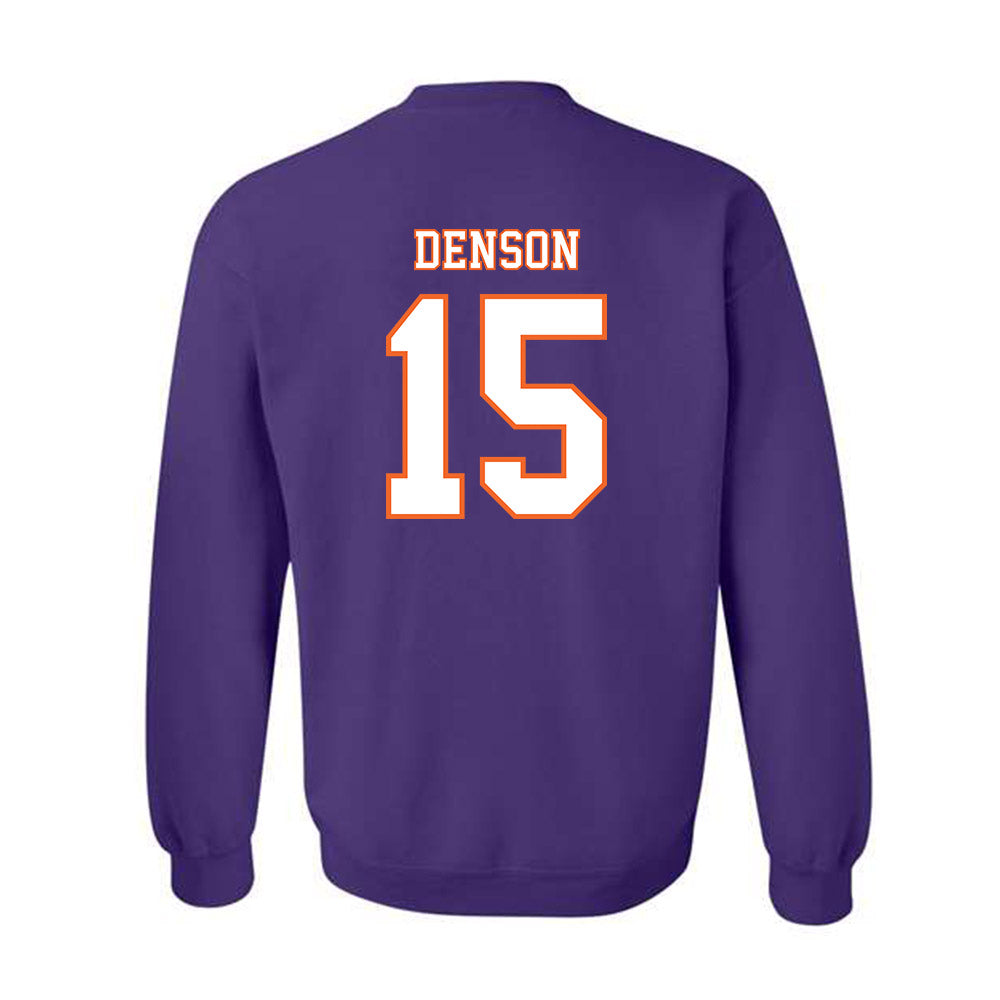 Clemson - NCAA Football : Chris Denson - Replica Shersey Crewneck Sweatshirt-1