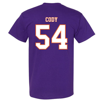 Clemson - NCAA Football : Kam Cody - Replica Shersey T-Shirt-1