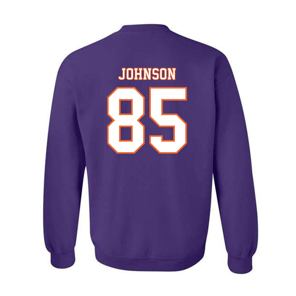 Clemson - NCAA Football : Charlie Johnson - Replica Shersey Crewneck Sweatshirt-1