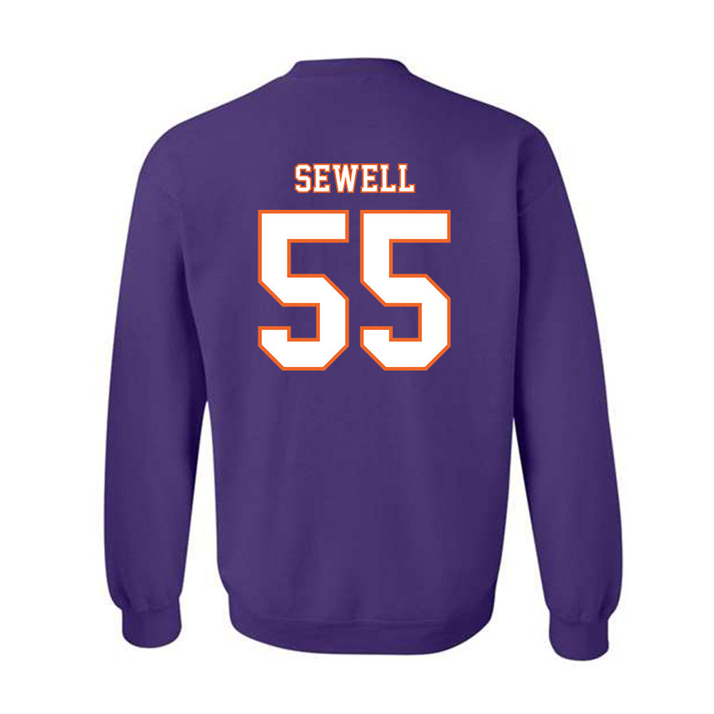 Clemson - NCAA Football : Harris Sewell - Replica Shersey Crewneck Sweatshirt-1
