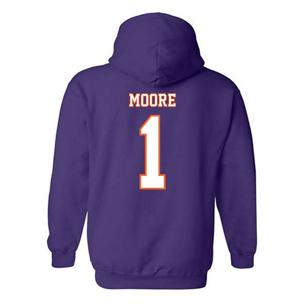 Clemson - NCAA Football : T.J. Moore - Replica Shersey Hooded Sweatshirt-1