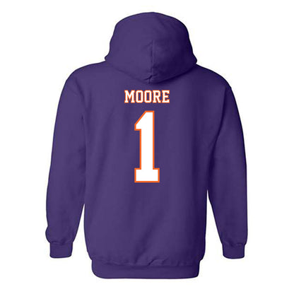 Clemson - NCAA Football : T.J. Moore - Replica Shersey Hooded Sweatshirt-1