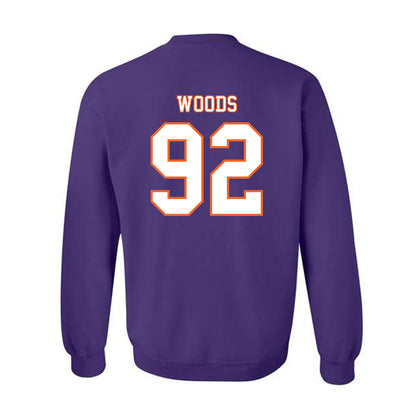 Clemson - NCAA Football : Davarrick Woods - Replica Shersey Crewneck Sweatshirt-1