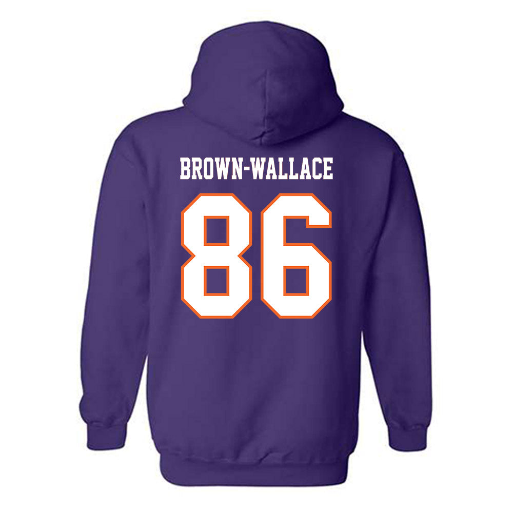 Clemson - NCAA Football : Jaylen Brown-Wallace - Replica Shersey Hooded Sweatshirt-1