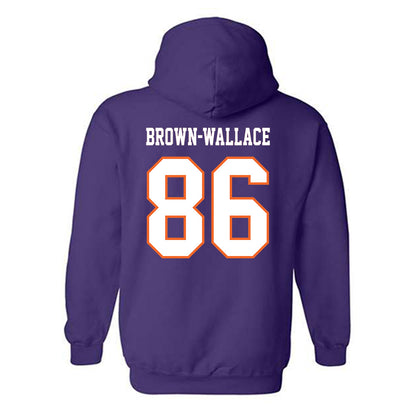 Clemson - NCAA Football : Jaylen Brown-Wallace - Replica Shersey Hooded Sweatshirt-1