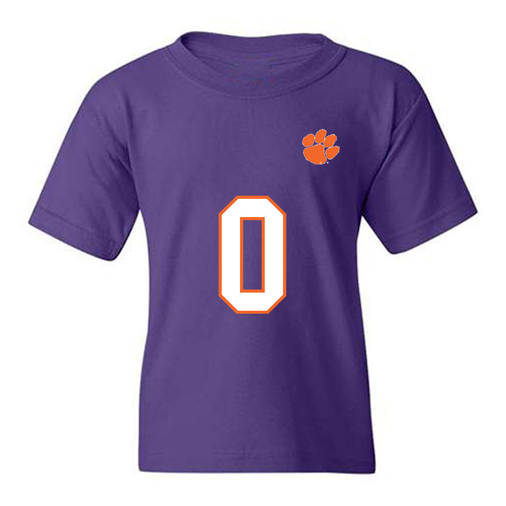 Clemson - NCAA Football : Naeem Burroughs - Replica Shersey Youth T-Shirt-0
