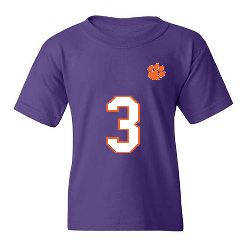 Clemson - NCAA Football : Tristan Smith - Replica Shersey Youth T-Shirt-0