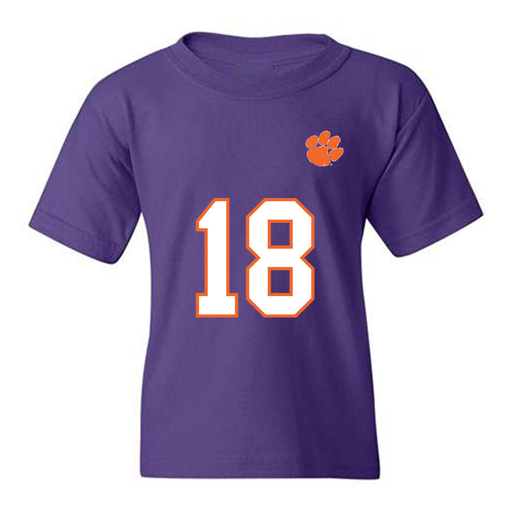 Clemson - NCAA Football : Tayveon Wilson - Replica Shersey Youth T-Shirt-0