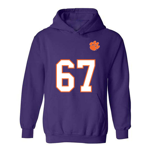 Clemson - NCAA Football : Carlito Jones - Replica Shersey Hooded Sweatshirt-0