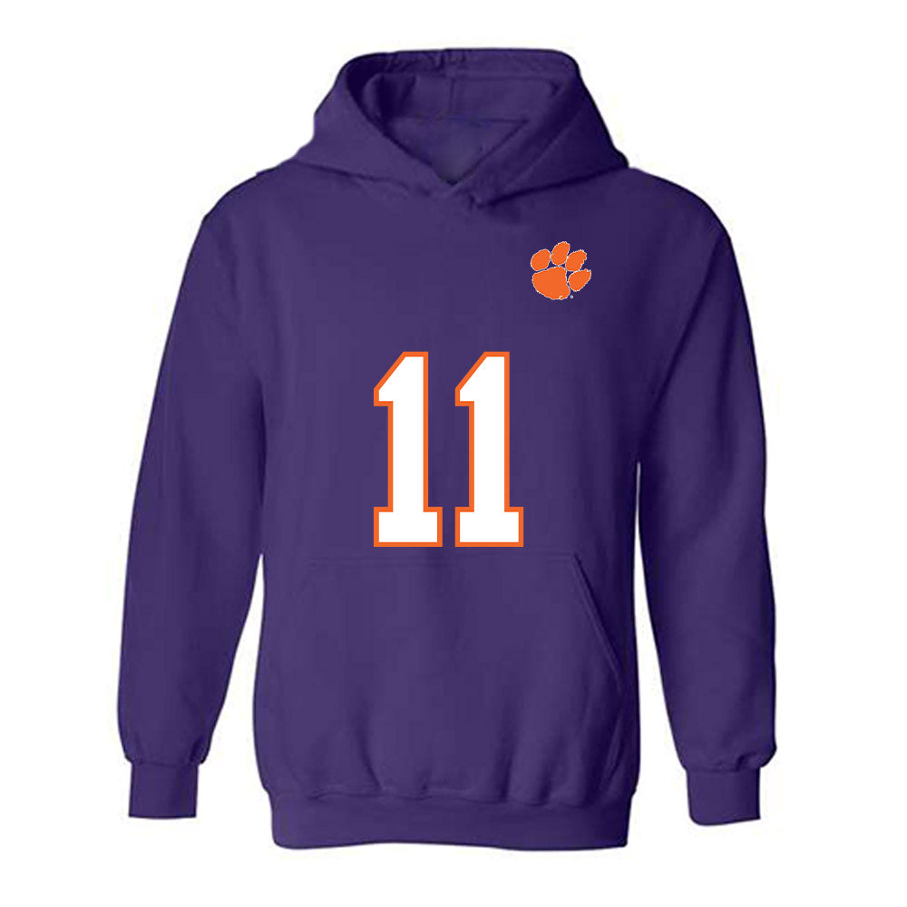 Clemson - NCAA Football : Olsen Patt-Henry - Replica Shersey Hooded Sweatshirt-0