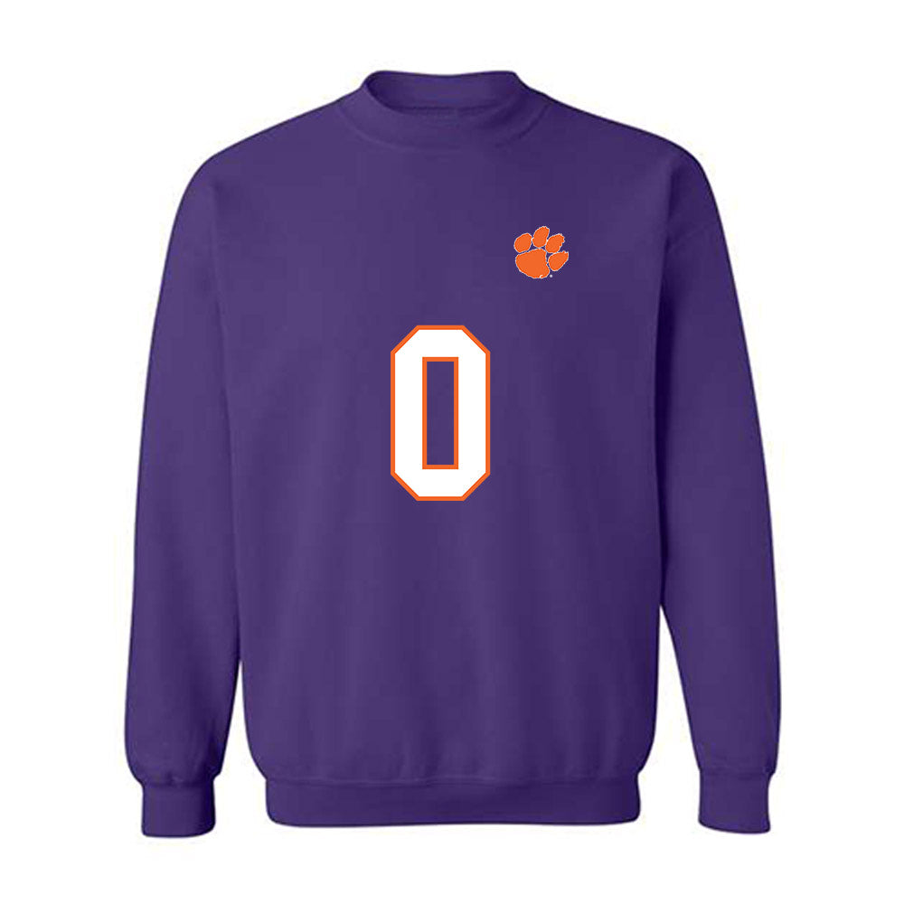 Clemson - NCAA Football : Naeem Burroughs - Replica Shersey Crewneck Sweatshirt-0
