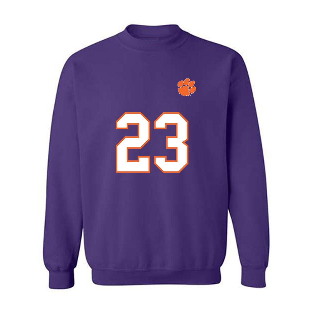 Clemson - NCAA Football : C.J. Wesley - Replica Shersey Crewneck Sweatshirt-0
