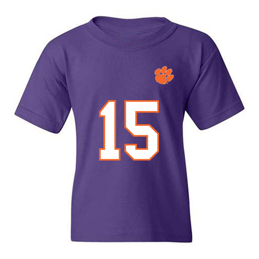 Clemson - NCAA Football : Chris Denson - Replica Shersey Youth T-Shirt-0