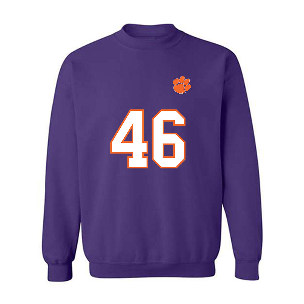 Clemson - NCAA Football : Jackson Reach - Replica Shersey Crewneck Sweatshirt-0