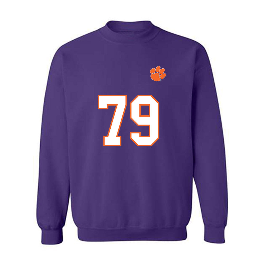 Clemson - NCAA Football : Braden Wilmes - Replica Shersey Crewneck Sweatshirt-0