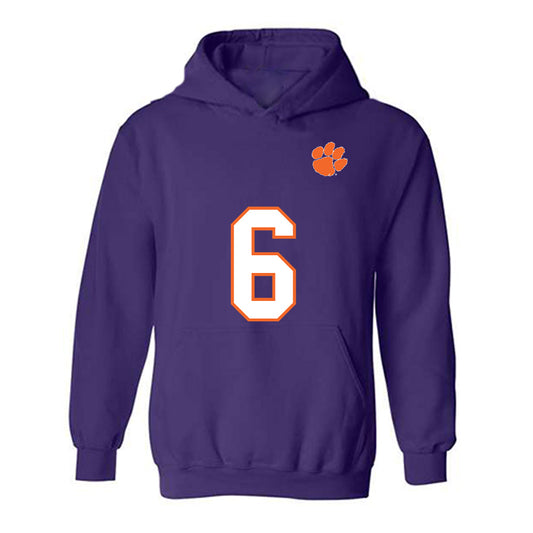 Clemson - NCAA Football : Jerome Carter III - Replica Shersey Hooded Sweatshirt-0
