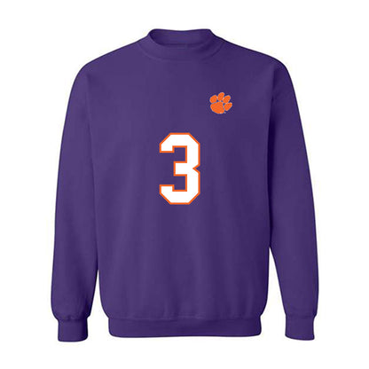 Clemson - NCAA Football : Tristan Smith - Replica Shersey Crewneck Sweatshirt-0