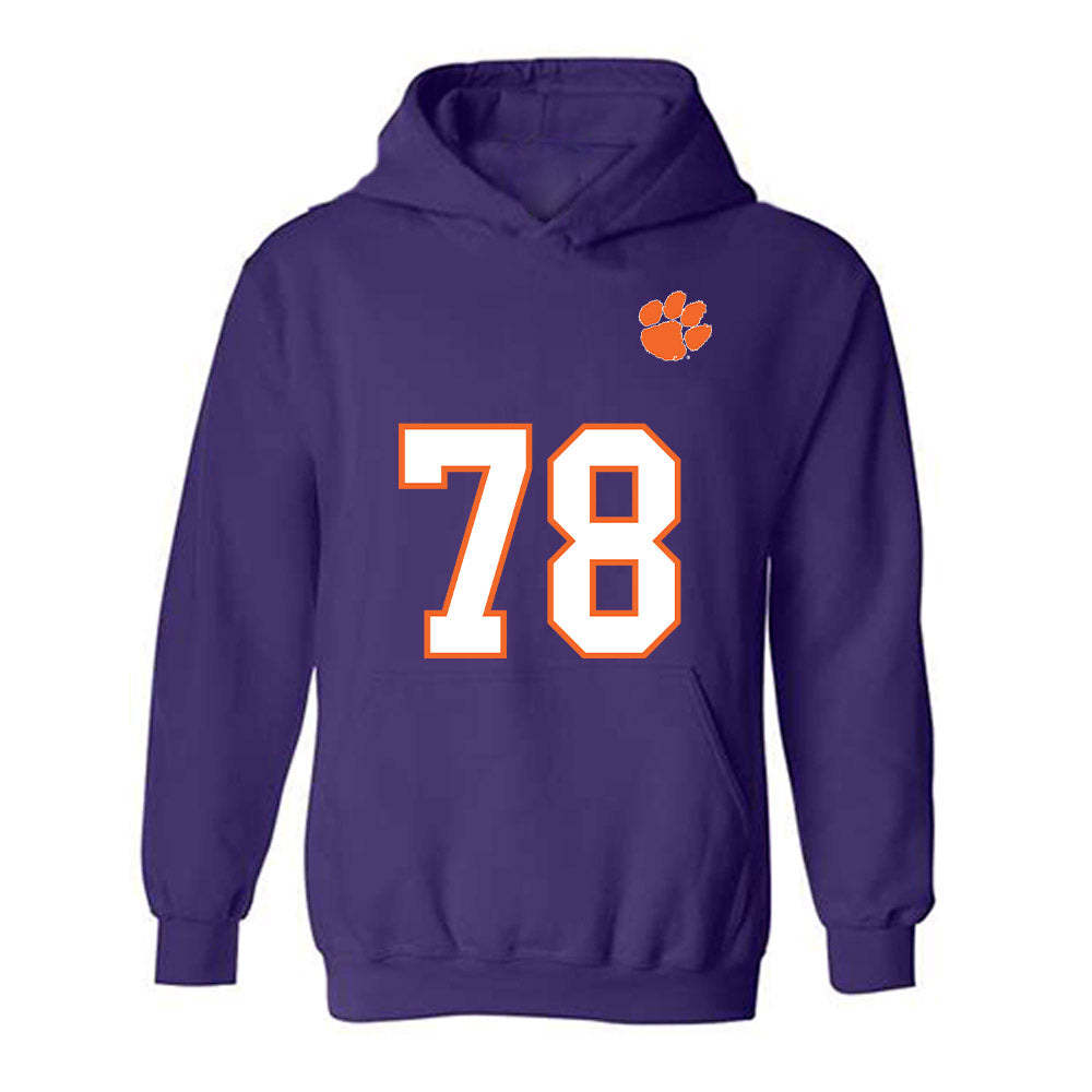 Clemson - NCAA Football : Carter Scruggs - Replica Shersey Hooded Sweatshirt-0