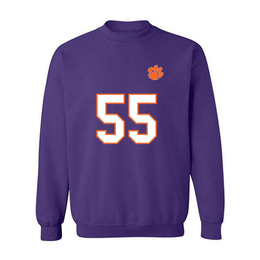 Clemson - NCAA Football : Makhi Williams Lee - Replica Shersey Crewneck Sweatshirt-0