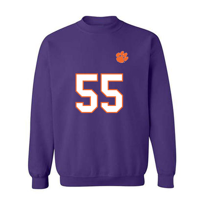 Clemson - NCAA Football : Makhi Williams Lee - Replica Shersey Crewneck Sweatshirt-0