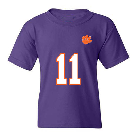 Clemson - NCAA Football : Olsen Patt-Henry - Replica Shersey Youth T-Shirt-0