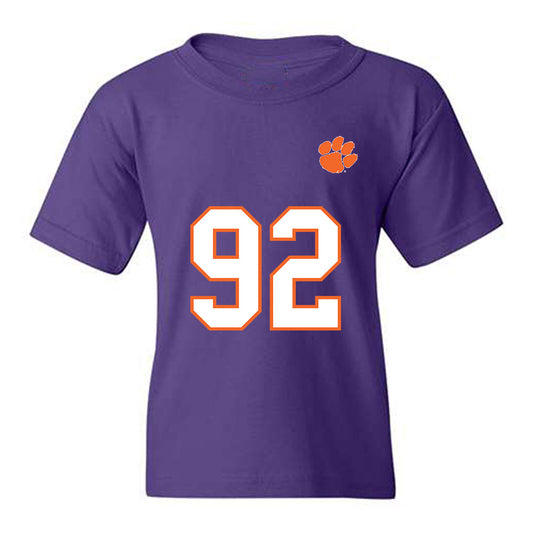 Clemson - NCAA Football : Devarrick Woods - Replica Shersey Youth T-Shirt-0
