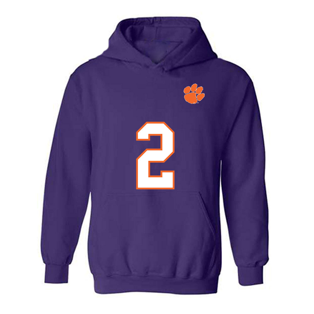Clemson - NCAA Football : Tait Reynolds - Replica Shersey Hooded Sweatshirt-0