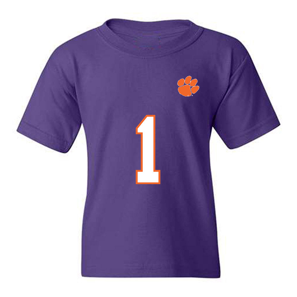 Clemson - NCAA Football : Branden Strozier - Replica Shersey Youth T-Shirt-0
