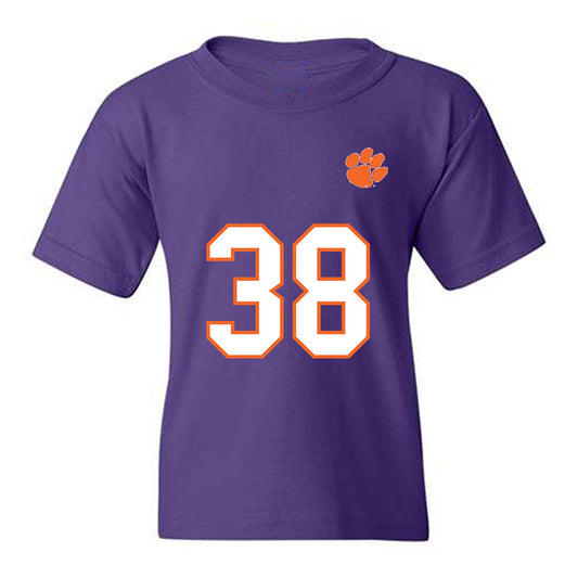 Clemson - NCAA Football : Dominic Staten - Replica Shersey Youth T-Shirt-0