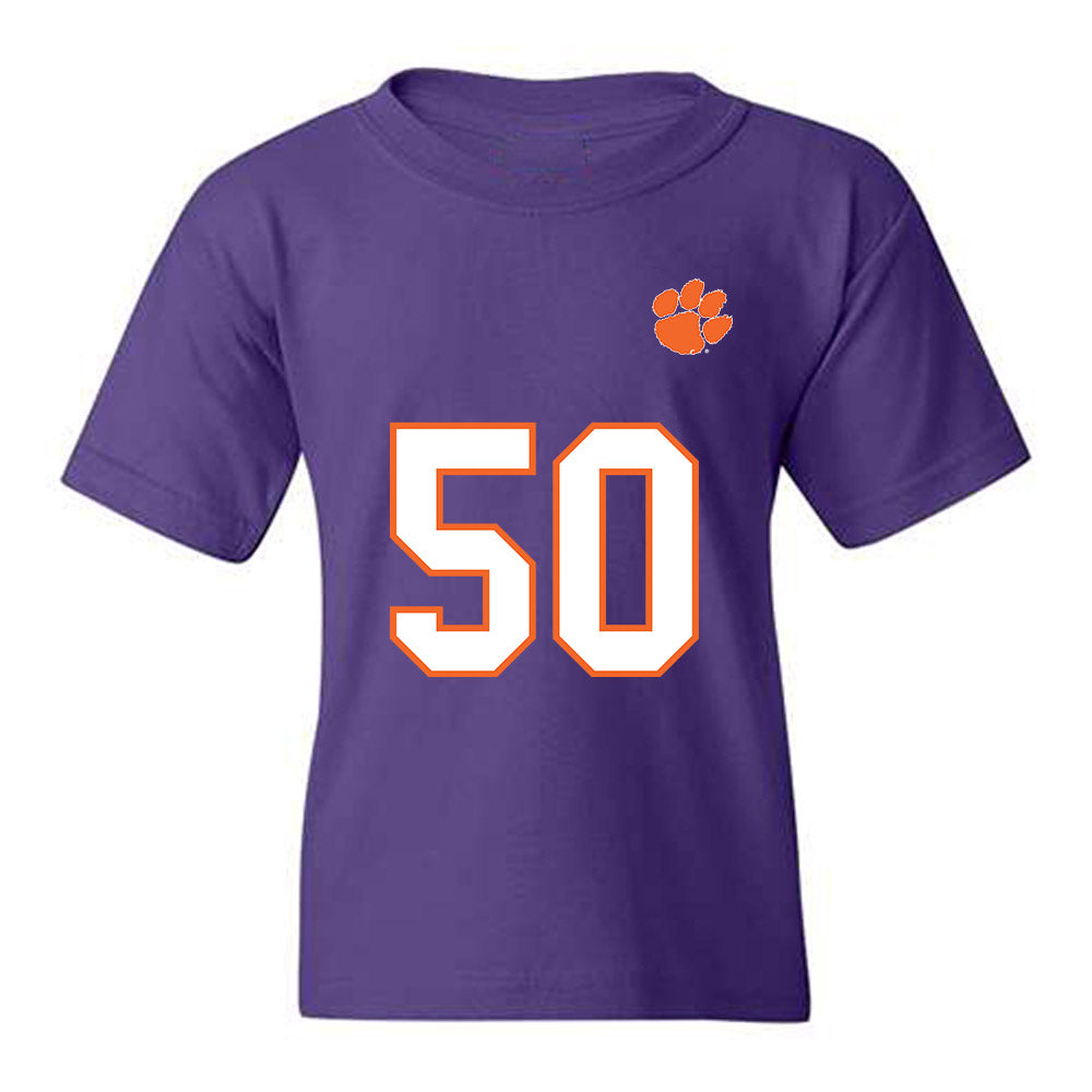 Clemson - NCAA Football : Fletcher Cothran - Replica Shersey Youth T-Shirt-0