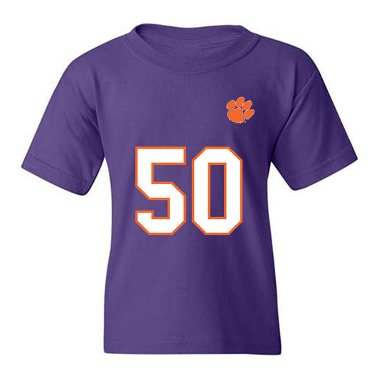 Clemson - NCAA Football : Fletcher Cothran - Replica Shersey Youth T-Shirt-0
