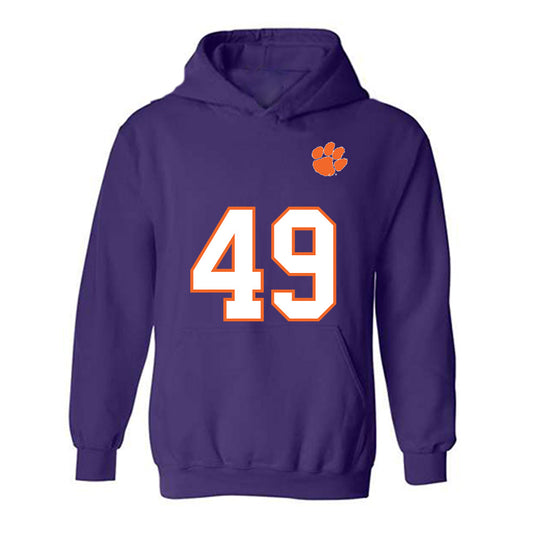 Clemson - NCAA Football : Darien Mayo - Replica Shersey Hooded Sweatshirt-0