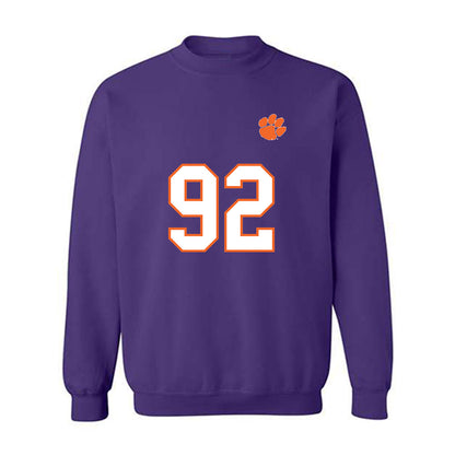 Clemson - NCAA Football : Davarrick Woods - Replica Shersey Crewneck Sweatshirt-0