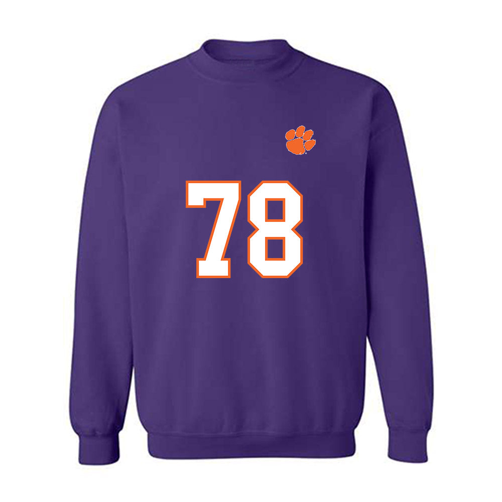 Clemson - NCAA Football : Carter Scruggs - Replica Shersey Crewneck Sweatshirt-0