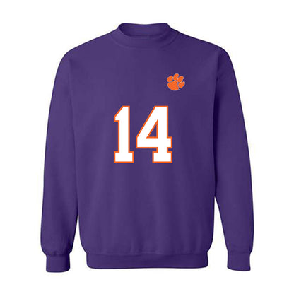 Clemson - NCAA Football : London Merritt - Replica Shersey Crewneck Sweatshirt-0