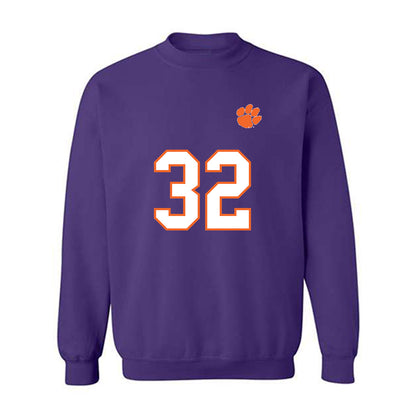 Clemson - NCAA Football : Michael Foster - Replica Shersey Crewneck Sweatshirt-0