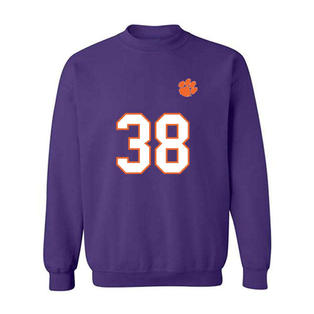 Clemson - NCAA Football : Dominic Staten - Replica Shersey Crewneck Sweatshirt-0