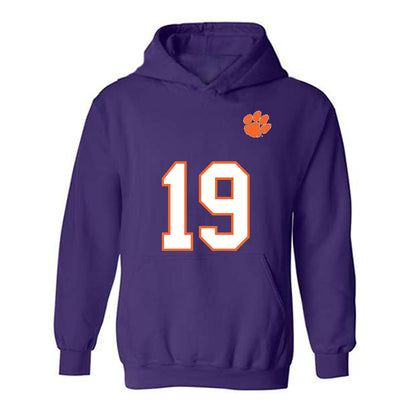 Clemson - NCAA Football : Gordon Sellars III - Replica Shersey Hooded Sweatshirt-0