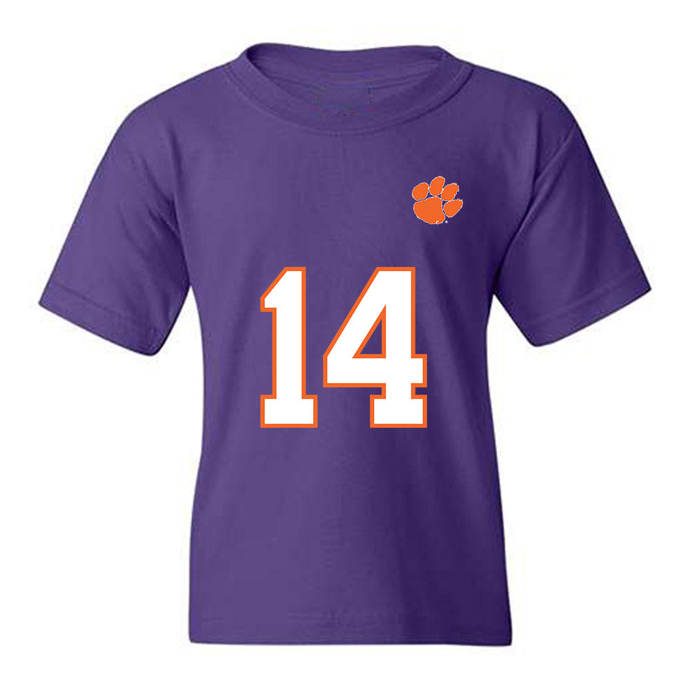 Clemson - NCAA Football : London Merritt - Replica Shersey Youth T-Shirt-0